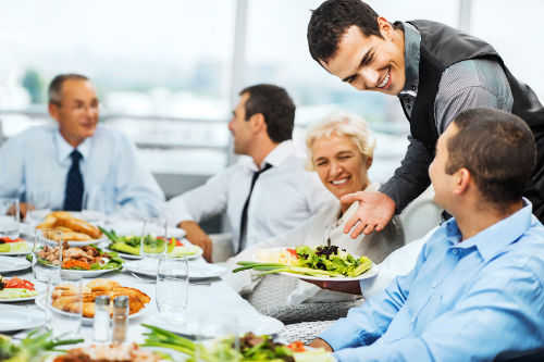 Geschäftsessen und Team-Lunch mit einem Kitchennerds-Koch